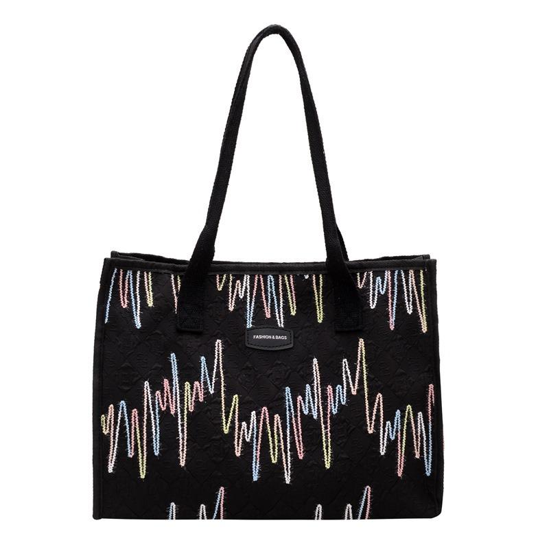 New large-capacity bag versatile bag women's new high-end fashion portable shoulder commuter mommy tote bag