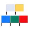 Sports Referee Flags Training Sports Flags with Sponges Handle Linesman Signal Flags for Soccer Volleyballs Basketball