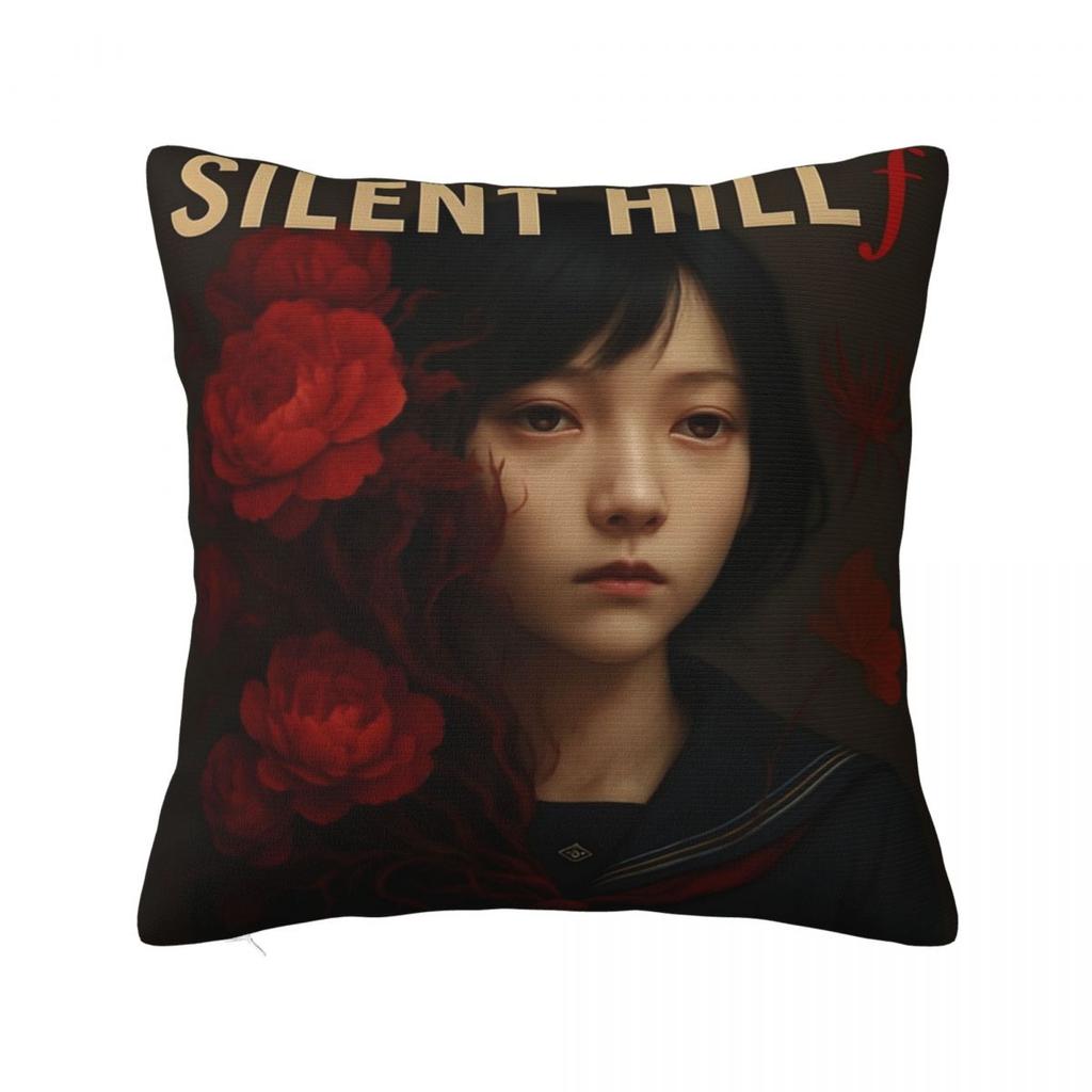 Car Decorations Silent Hill F Horror Game 2025 Pillowcase Merch Pillow Cover Zipper Multi Size