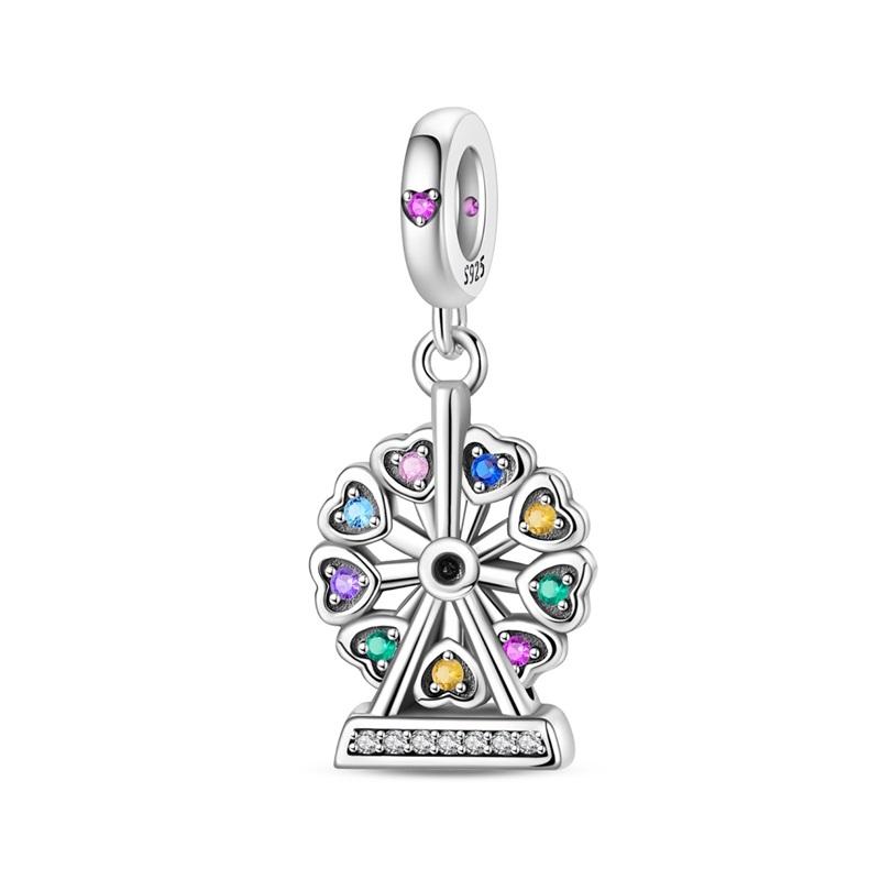 Original Kupferfarbe Clown Holzpferd Marionette Anhänger Perle Geeignet für Damen DIY Halsketten Armbänder Schmuck Geschenke