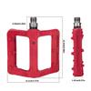 Light Weight Nylon Mountain Bicycles Pedals Seal Bearings Wide Flat Cycling Pedals Nonslip Road Bicycles Pedals Enduring