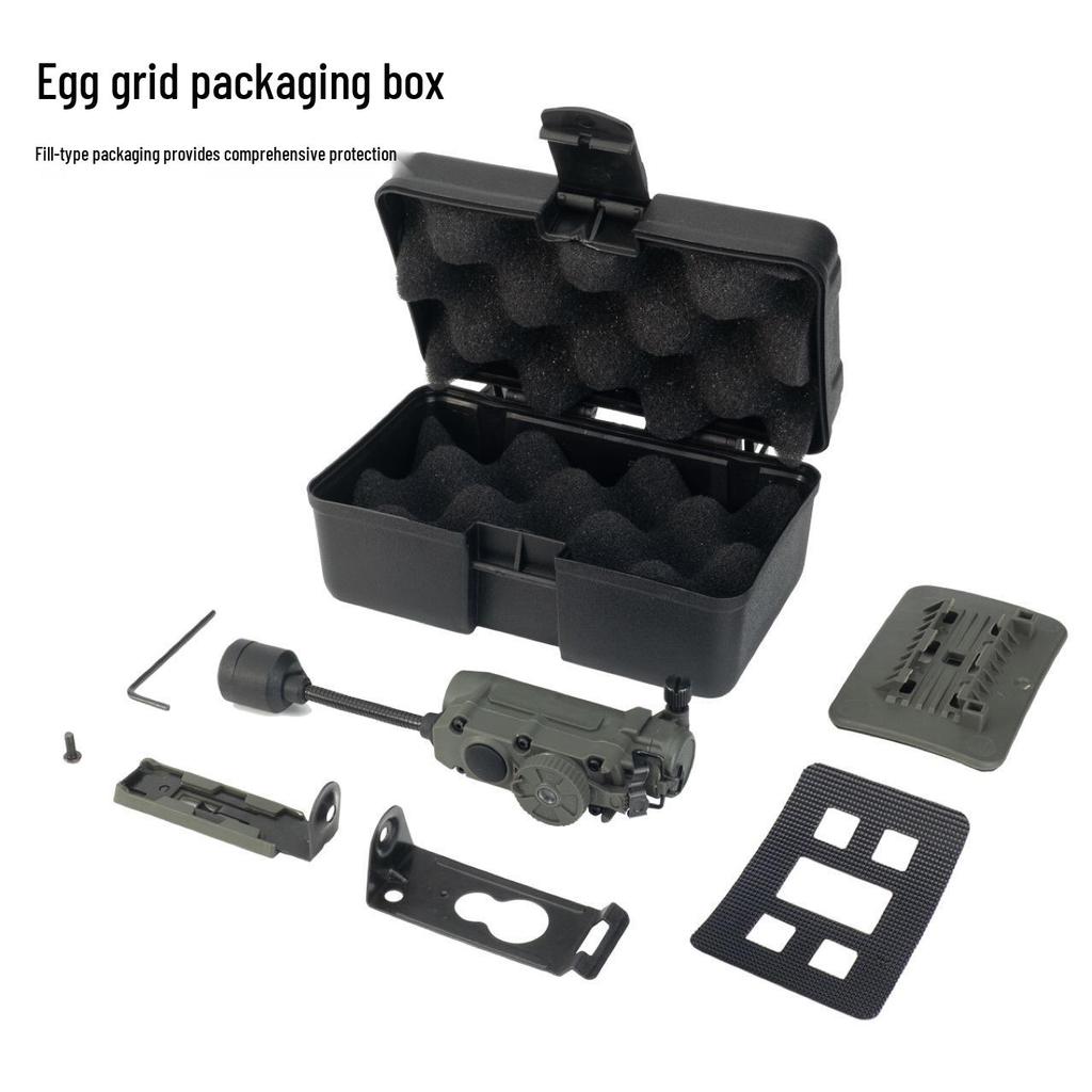 Rattlesnake Tactical Helmet Light: Multifunctional LED with Red, Green, Blue, White, and IR Signal Lights for Survival