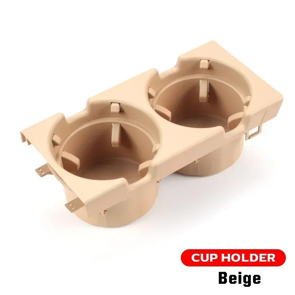 New Double Hole Car Styling Front Center Console Storage Box Coin + Cup Holder For BMW E46 Series 1999-2006 51168217953
