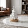 Color Changing Simulation Flame Night Light Creative Decorative 3D Printed Light Imitation Portable Simulation Fire Lamp