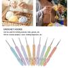 9pcs Soft Comfort Grip Handles Crochet Hooks Set Ergonomic Crochet Needles  For Knitting Craft