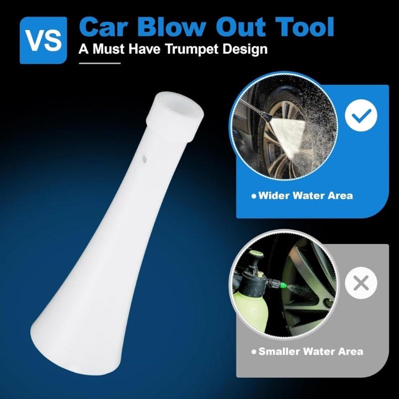 Cone Universal Blow Out Tools Car Cleaning Tool Cone for Z-010 Vehicle Detailing Interior Exterior Cleaning Cones