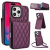 Crossbody Lanyard Wallet with Card Holder Kickstand Phone Case for iPhone 16 15 Pro Max Plus Shockproof Protective Cover