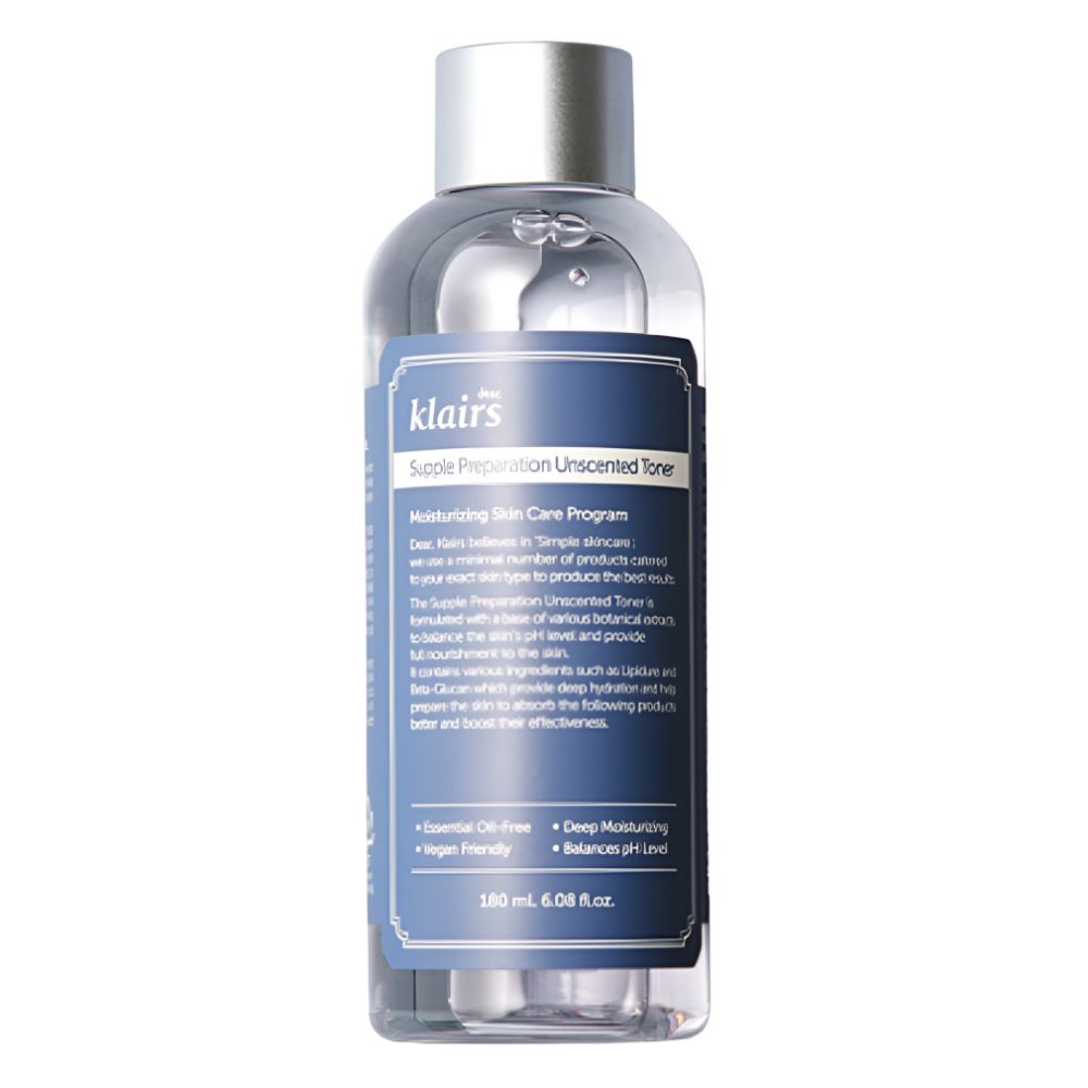Klairs Supple Preparation Unscented Toner Hydrating Sensitive Skin Korean Facial Toner 180ml