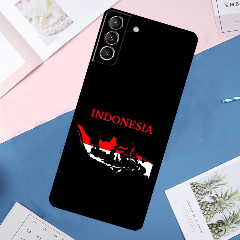 Indonesia Passport Flag Map Case For Samsung Galaxy S25 Ultra S21 S22 S24 S23 Ultra S9 S10 Plus S21 FE S25 FE Back Cover
