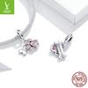 S925 Sterling Silver Cute Pet Paw Print Beads Collection Picture, Trendy Fashion Animal Diy Jewelry Accessories