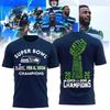 Seattle Seahawk Super 1Bowl LX Champions Feb8, 2026 Navy Shirt Unisex S-5XL
