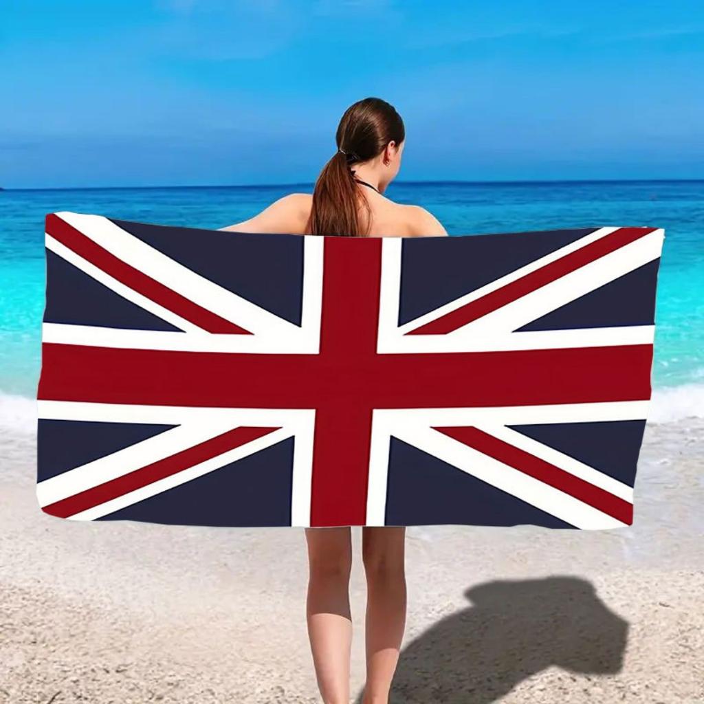 1 Stück Heiß- Nationalflagge Strandtuch, Badetuch, Vielzwecktuch, Lässiges Strandtuch