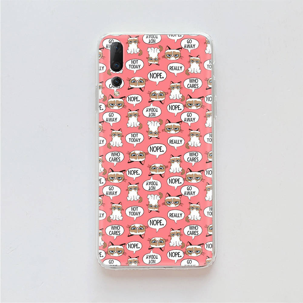 

Чехол Grumpy Cat TPU для iPhone XR 7 8 14 15 11 12 13 X XS Pro Max Xiaomi Redmi 13C Note 9 Samsung A22 S23 S24 Ultra Plus VIVO Samsung Note 9 кожа буйвола