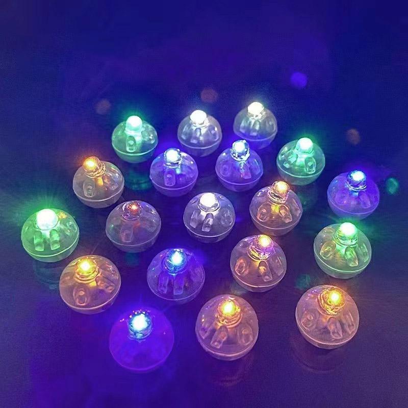 

50/100PCS Round Balloon Lights LED Flash Colorful Luminous Lamps Mini Tumbler Ball Light for Christmas Wedding Party Decoration 50pcs
