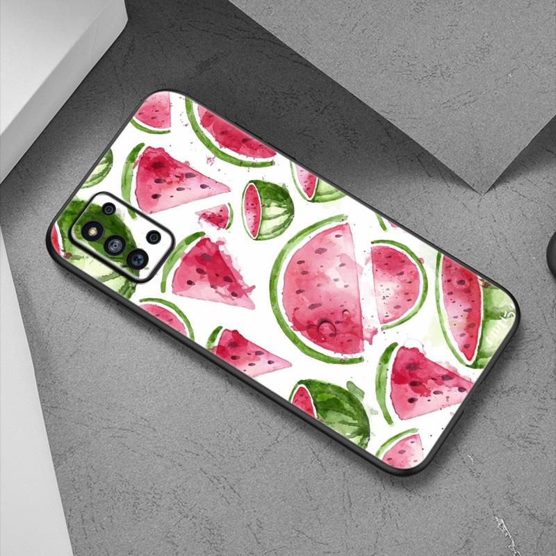Summer green leaves fruit lemon Case For Samsung Galaxy A12 A02S A22 A32 A52 A72 A71 A51 A41 A31 A21 A11 A50 A70 A10S A20S Cover
