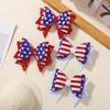 2pcs/set Glitter Hair Bows Clips Independence Day Party for Kid Girls Barrettes Hair Clip Headwear Children Hair Accessories