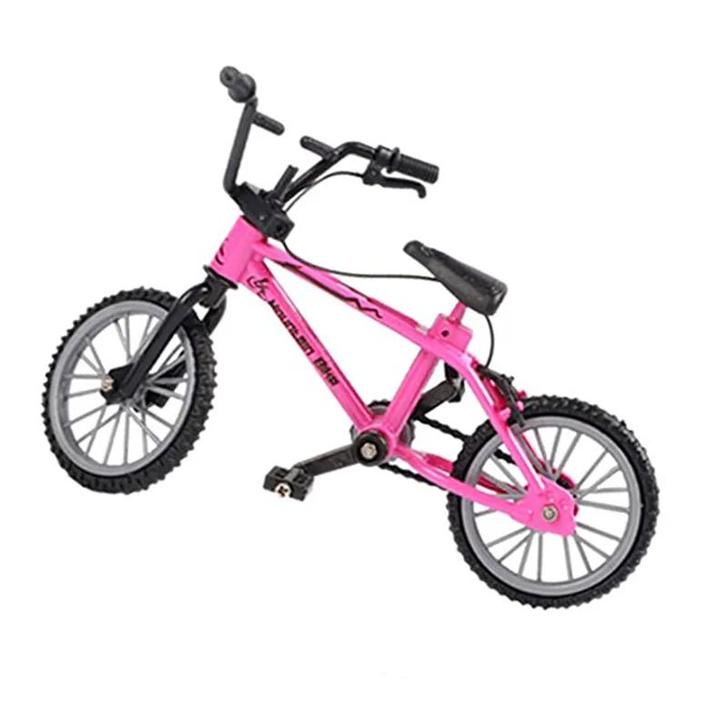 1PC Mini Model Alloy Bicycle Toy Finger Mountain Bike Simulation Metal Finger Bike Funny Learning Playthings Gift Idea Ideal for Kids Children