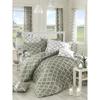 Parure da letto - 1 copripiumino 220 x 240 cm + 2 federe 60 x 60 cm - 100% cotone rinforzato - Grigio