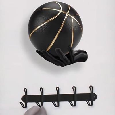 Wandhalterung für Fußballbälle, einfach zu installieren, Mehrzweck-Präsentationsständer für Basketball, Fußball, Volleyball