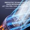 Portable Handheld Mini Fan Foldable Neck Hanging Fans 5 Speed USB Rechargeable Fan with Phone Stand and Display Screen 1800mAh