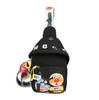 Girls' Cartoon Print Canvas Shoulder Bag with Adjustable Strap