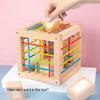 Baby Sorter Toy Colorful Cube Multiple Sensory Shape Learning Toys Fine Motor Skills for Girls Boys