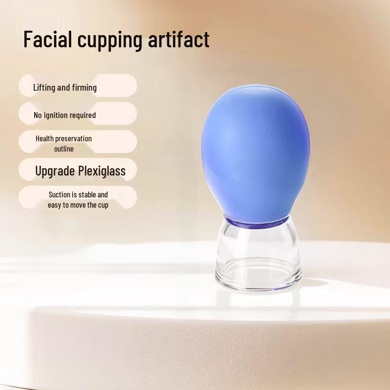 

Silicone Facial Cupping Device: Face Lifter & Meridian Dredger for Gua Sha Beauty