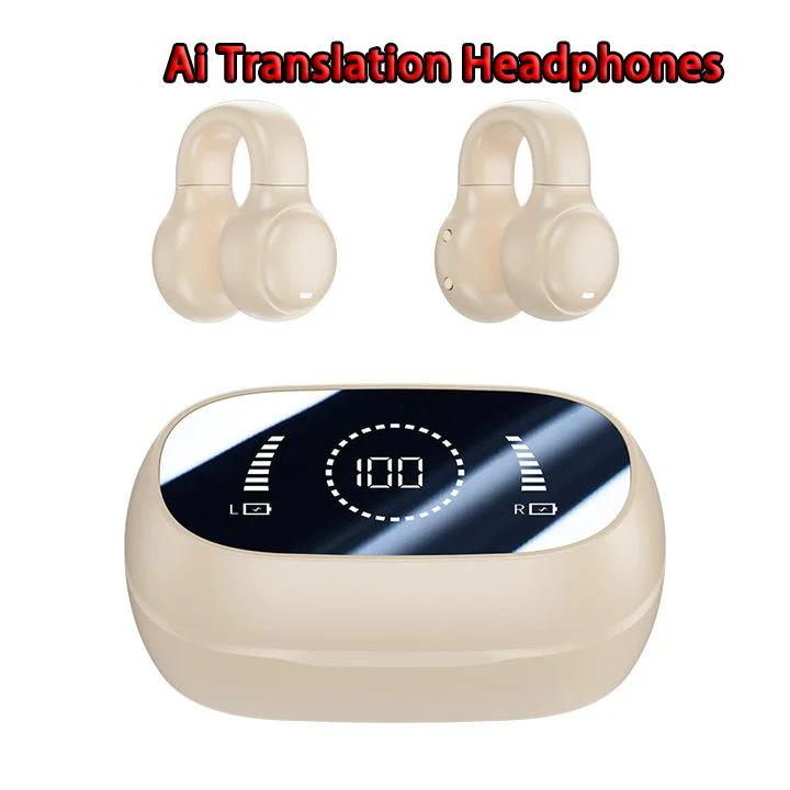 M47 Ακουστικά Ασύρματα Ακουστικά Bluetooth 5.4 Ακουστικά Φόρτιση Ακύρωση Θορύβου Ακουστικά Μετάφρασης AI σε Πραγματικό Χρόνο