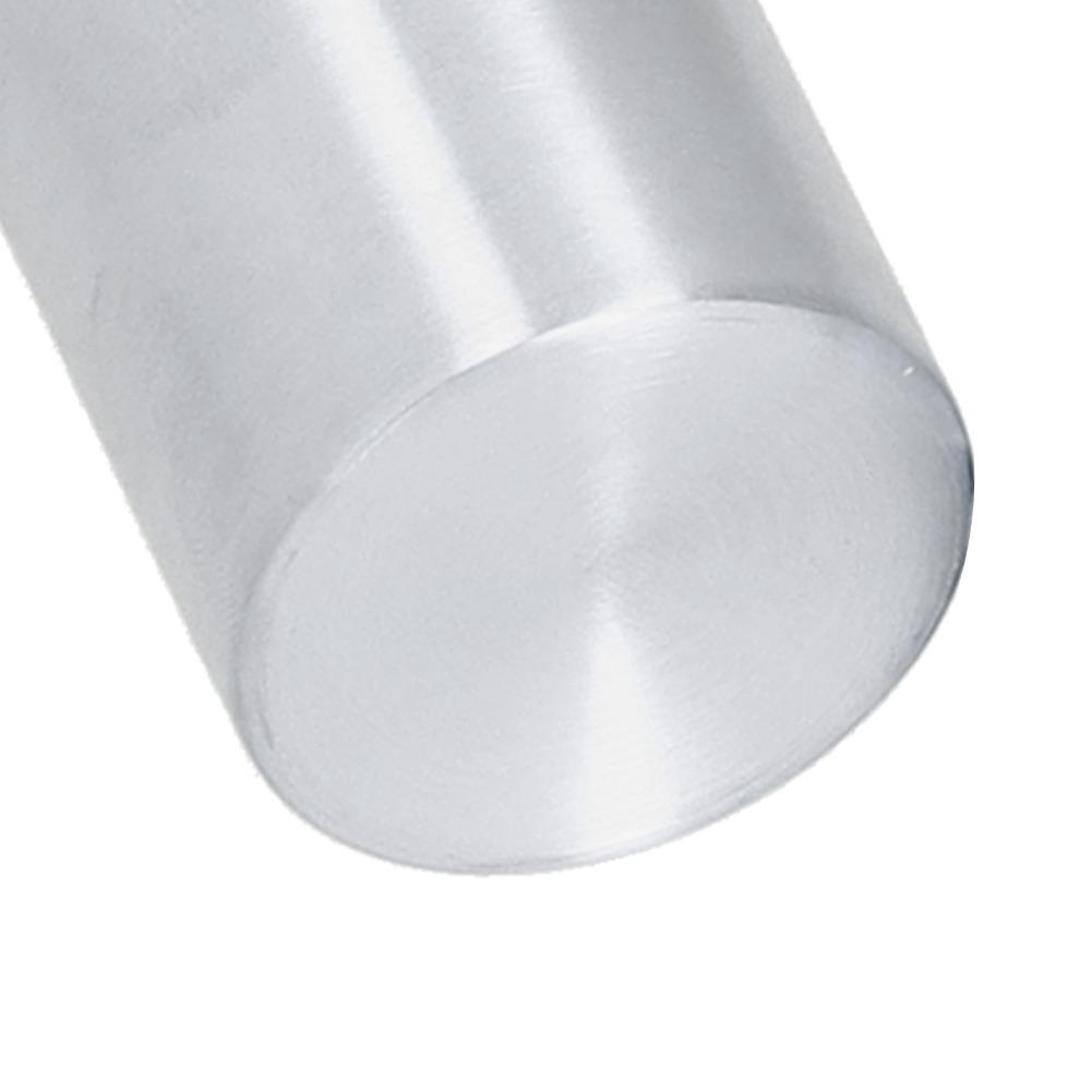 2Pcs Round Shape Salt Pepper Shaker Stainless Steel Dredge Shaker Condiment Jar Bar BBQ
