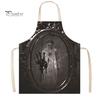 Novelty Barbecue Apron Halloween Butcher with Realistic Blood Stain, Washable Protective Work Apron, Funny Prank Gift Horror Costume Prop for Cosplay