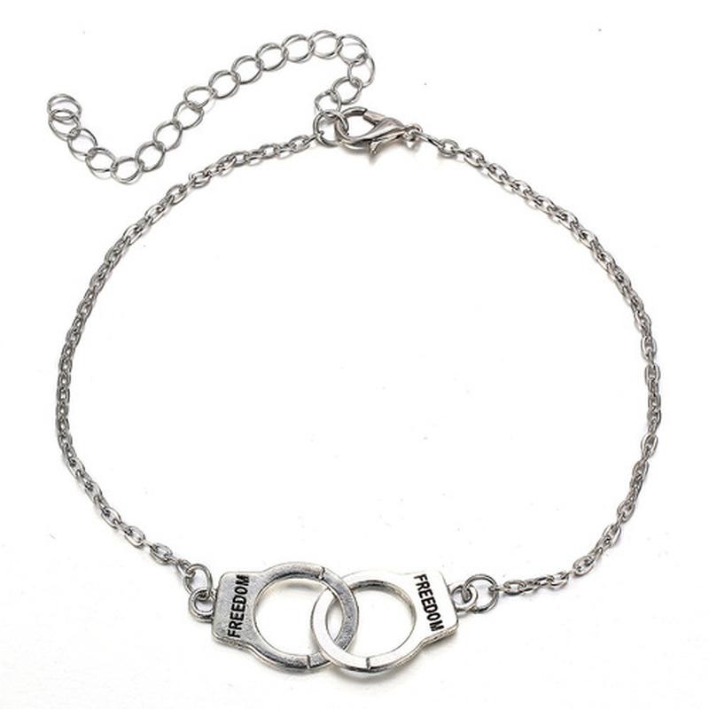 

5 Pieces /Set Fashion New Stainless Steel Heart Pendant Anklet Girl Summer Beach Ankle Bracelet Women Accessories Jewelry Gift