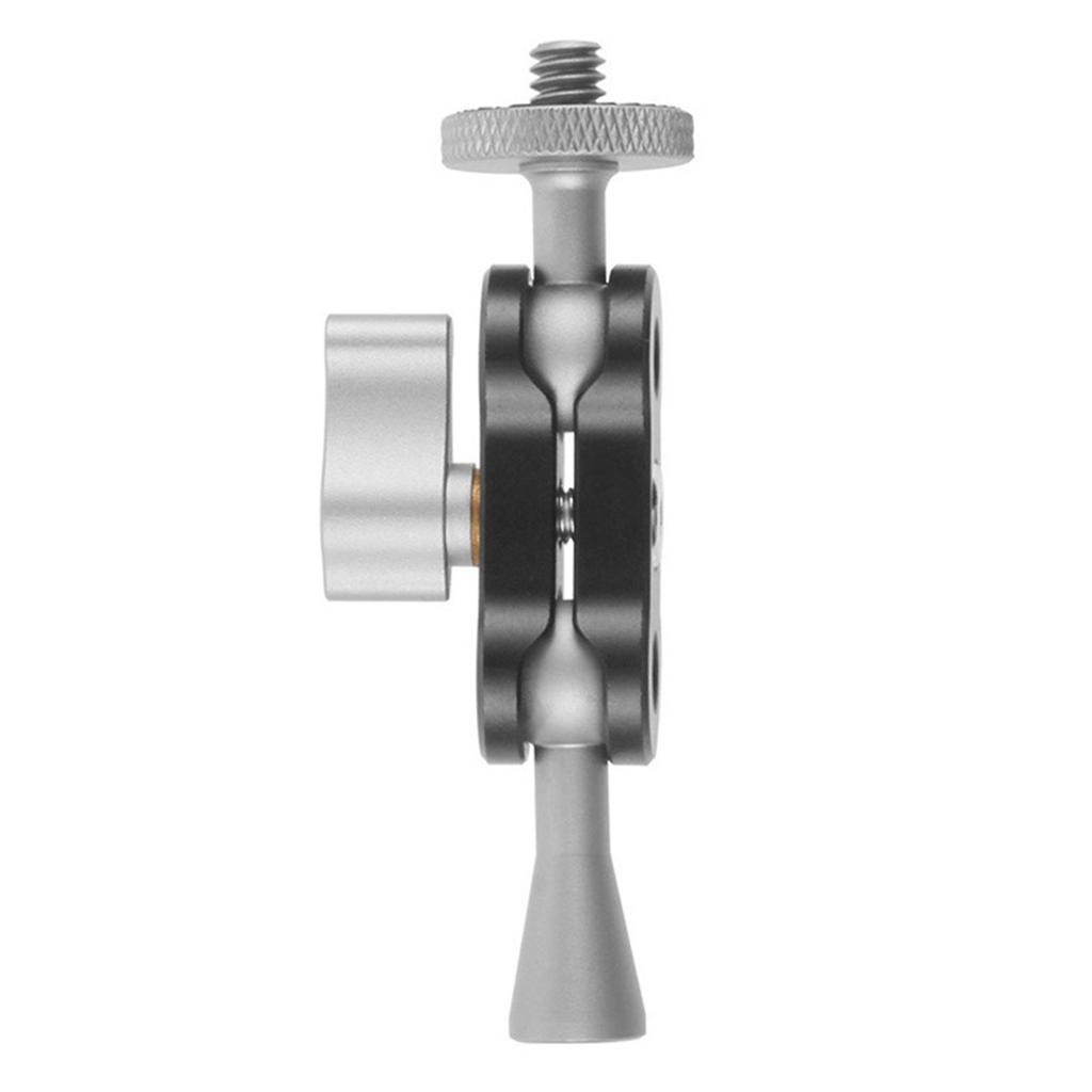 Flexible Articulating Magic Arm with Dual Ball Heads for Camera Monitor and LED Light CNC Machined Aluminum Alloy with 1/4 Inch Screws