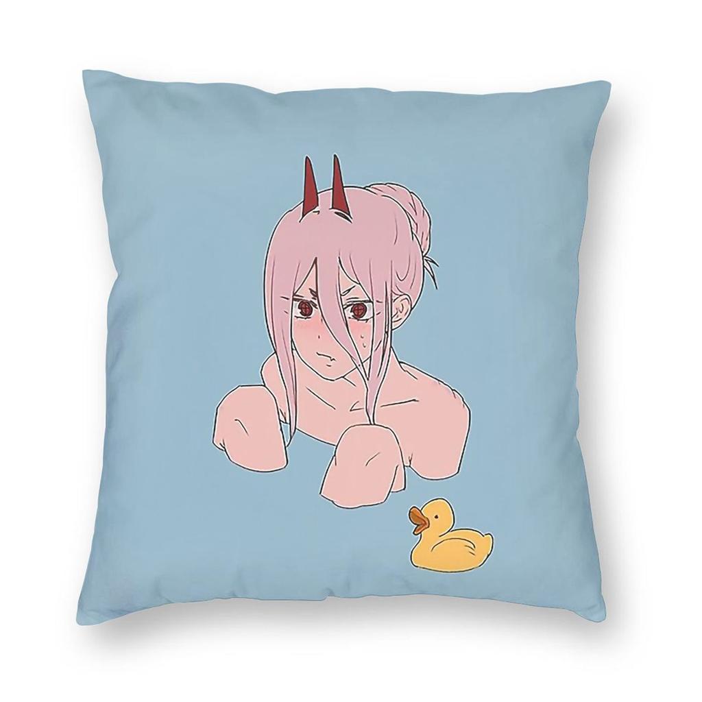 Chainsaw Man Collage Pillowcase Printed Polyester Cushion Cover Gift Anime Pillow Case Cover Chair Square Cm