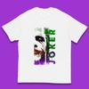 Joker Face Movie Villain Comic Book Character Supervillain Movie Poster Kids T Shirt