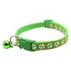 Fashion Cats Accessory Collar with Bells Bright Color Lovely Print Cats Neck Collar For Outdoor Walking Training Use