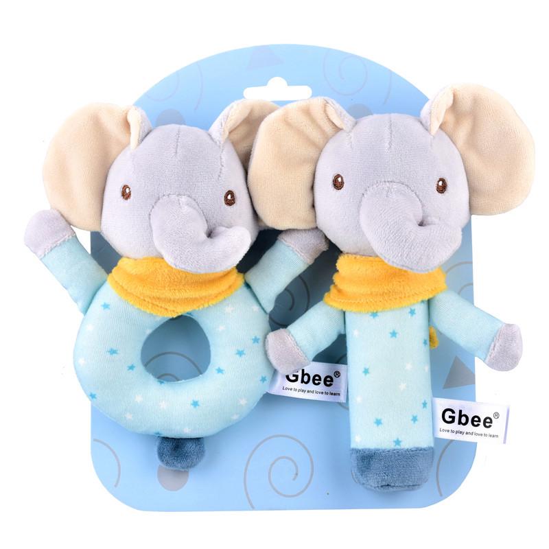 Gbee Organic Cotton Baby Rattle - Newborn Soothing Toy 0-1 Year