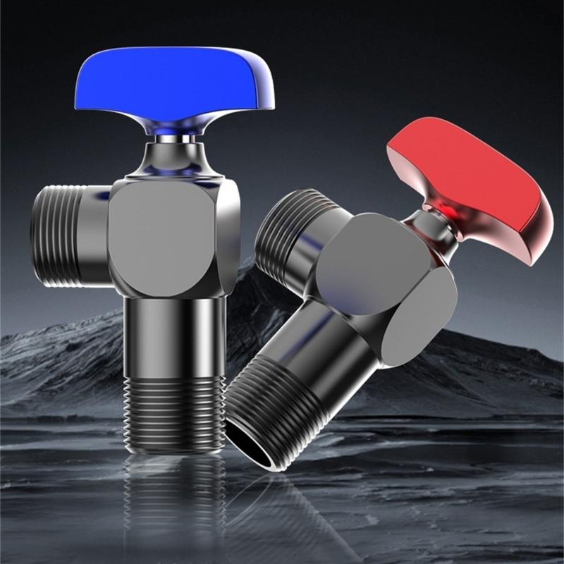 1/2 Zoll Winkelabsperrventile Badezimmer Hoher Durchfluss Heiß-/Kaltwasser Absperrventile Wasserflussregelventile Regler