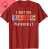 Sarcasm Periodic Table Pun Funny Science Graphic Tee Cotton Unisexs Short Sleeve TShirt