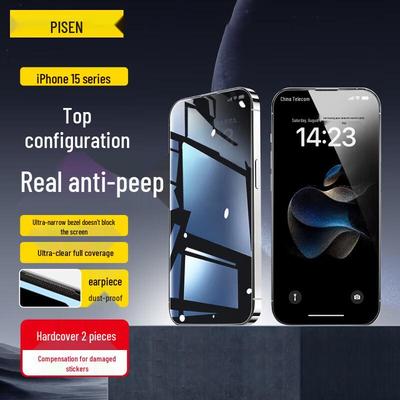 Pisen 28° Privacy Full Coverage Tempered Glass Screen Protector (2-pack)