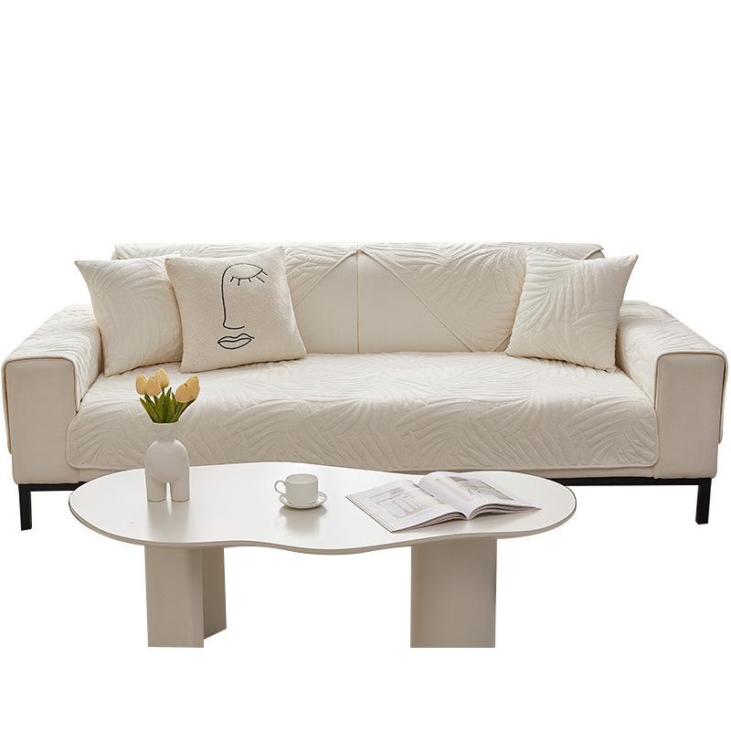 Sofa Cushion Four Seasons Universal Non-Slip Sofa Cover Full-Cover Elastic Seat Cushion Cream Sofa Hat