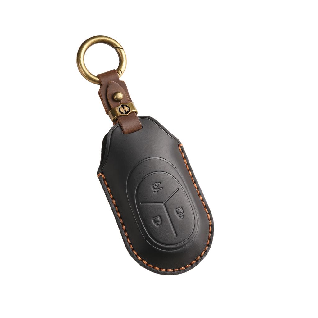 New Retro Car Key Protective Case for NIO ET7 New ET5 Key Bag Handmade Leather Buckle