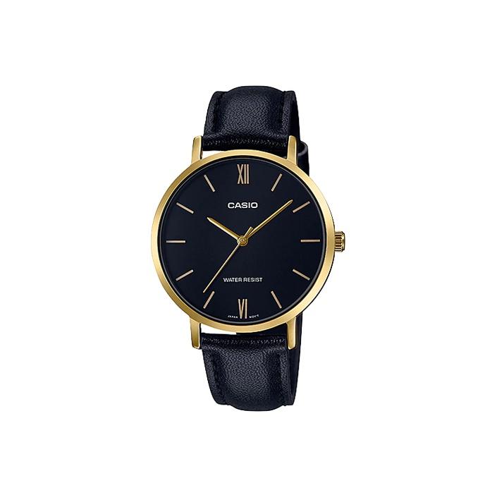 CASIO Women s Standard Series Black Watch LTP-VT01GL-1B LTP-VT01GL-1B Black Dial Regular Box