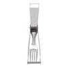 2 In 1 Stainless Steel Fruit Cutter Watermelon Cutter with Retractable Fork for Camping Picnic