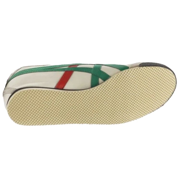ONITSUKA TIGER Mexico 66 Comfortable Lightweight Low-Top Lifestyle Sneakers Unisex Sneakers Off-White Green HL202-1684