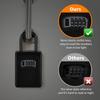 4 Digit Code Key Box Free Installation Outdoor Password Key Box Extended Locking Hook Steel Wire Hanging Key Storage Waterproof
