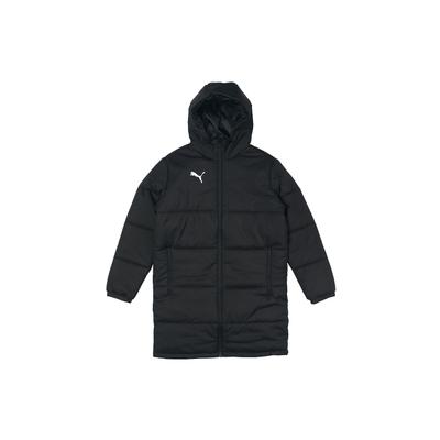 Warme Logo Casual Middellange Katoenen Parka met Capuchon Heren Buitenjas Zwart 657748-03