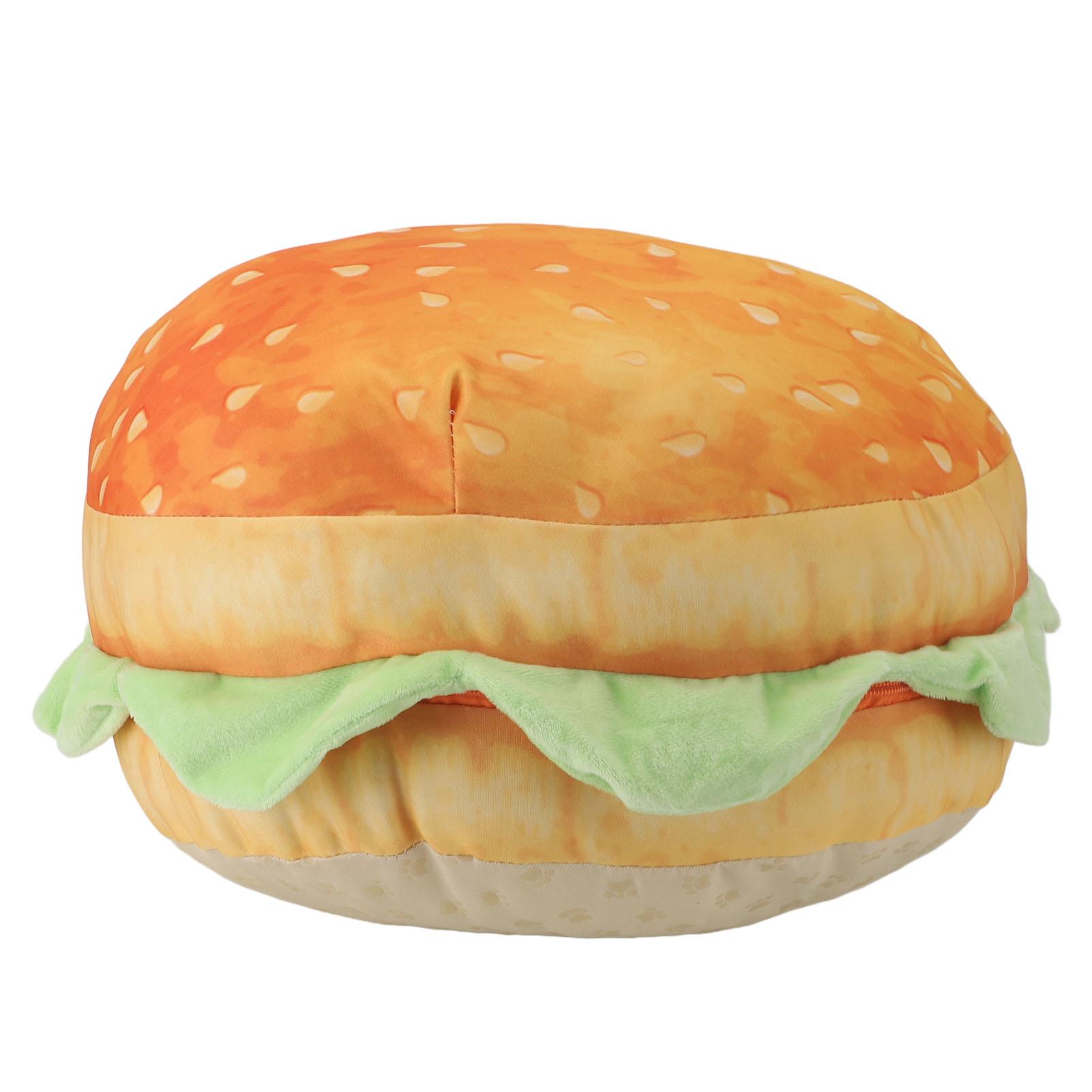 

Burger Pillow Soft Plush Sofa Chair Floor Cushion Funny Food Stuffed Toy for Bedroom Office