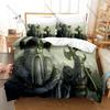 Nordic Art Bedding Set 3Pcs Vigvisir Fantasy Viking Pattern Modern Stylish Bedroom Ornament Vivid Print Cozy Microfiber Bedding