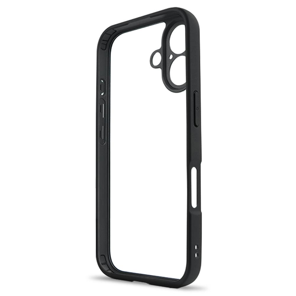 For iPhone 16 Plus Case Shockproof PC+TPU Clear Back Phone Cover