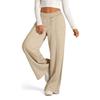 Nuovi Arrivi Autunno/Inverno Pantaloni a Gamba Dritta, Vestibilità Slim, Vita Alta, Svasati per Donna
